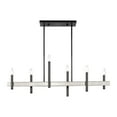 thumbnail image 2 of Livex Lighting - Denmark - 6 Light Chandelier in Mid Century Modern Style - 7.25, 2 of 14
