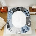 thumbnail image 5 of Manfei Wild Deer Bear Full Size Sheets,Weatern Farm Cabin Bed Sheets,Patchwork Geometric Checkered Sheet Sets For Kids,Ultra Soft Home Decor,4pcs, 5 of 7