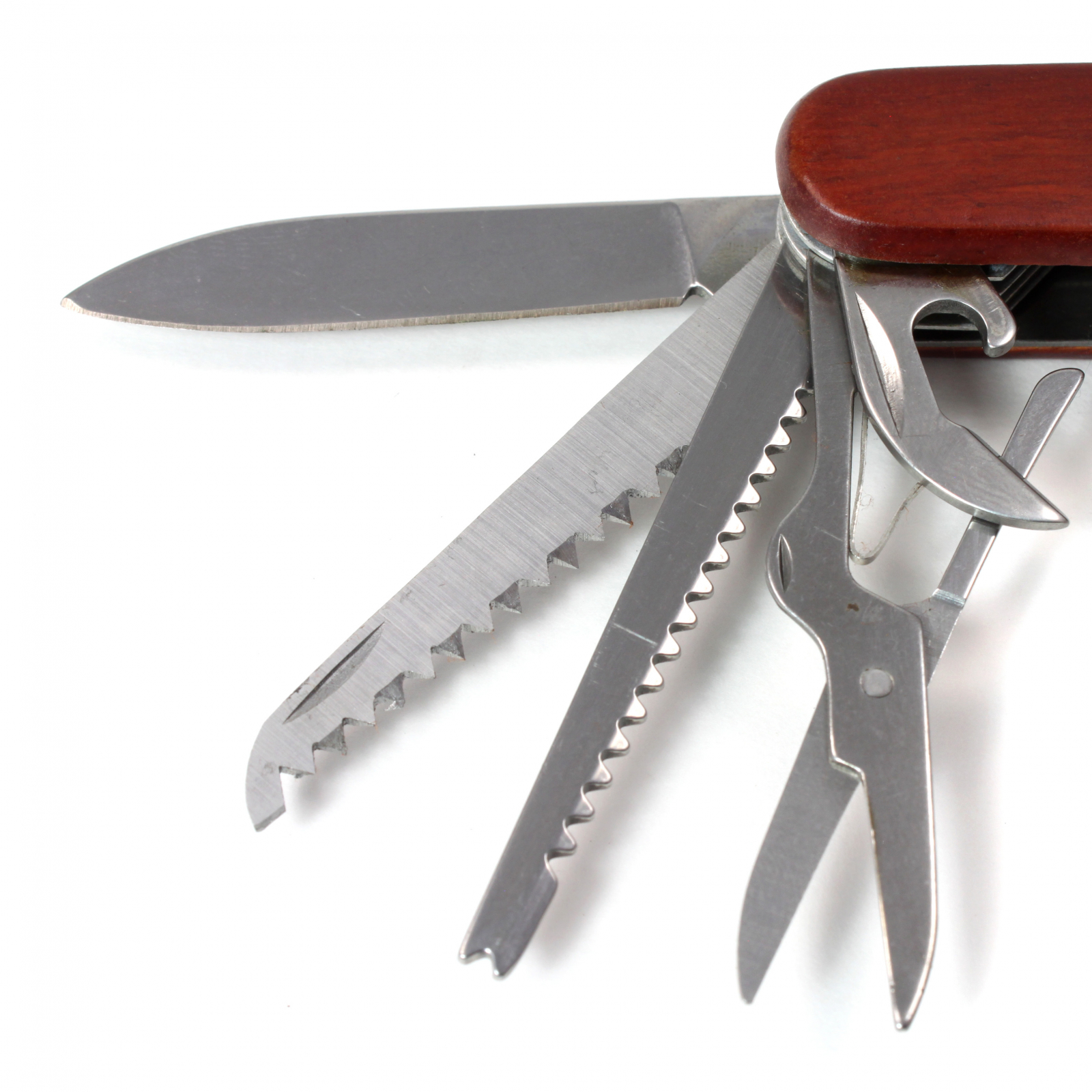 ASR Outdoor 3.5 Inch Compact 14 in 1 Folding Pocket Utility Knife Multi Tool with Wood Body - image 3 of 7