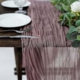 thumbnail image 6 of Balsa Circle 10 Feet Amethyst Cotton Cheesecloth Gauze Extra Table Runner Home Decorations, 6 of 8