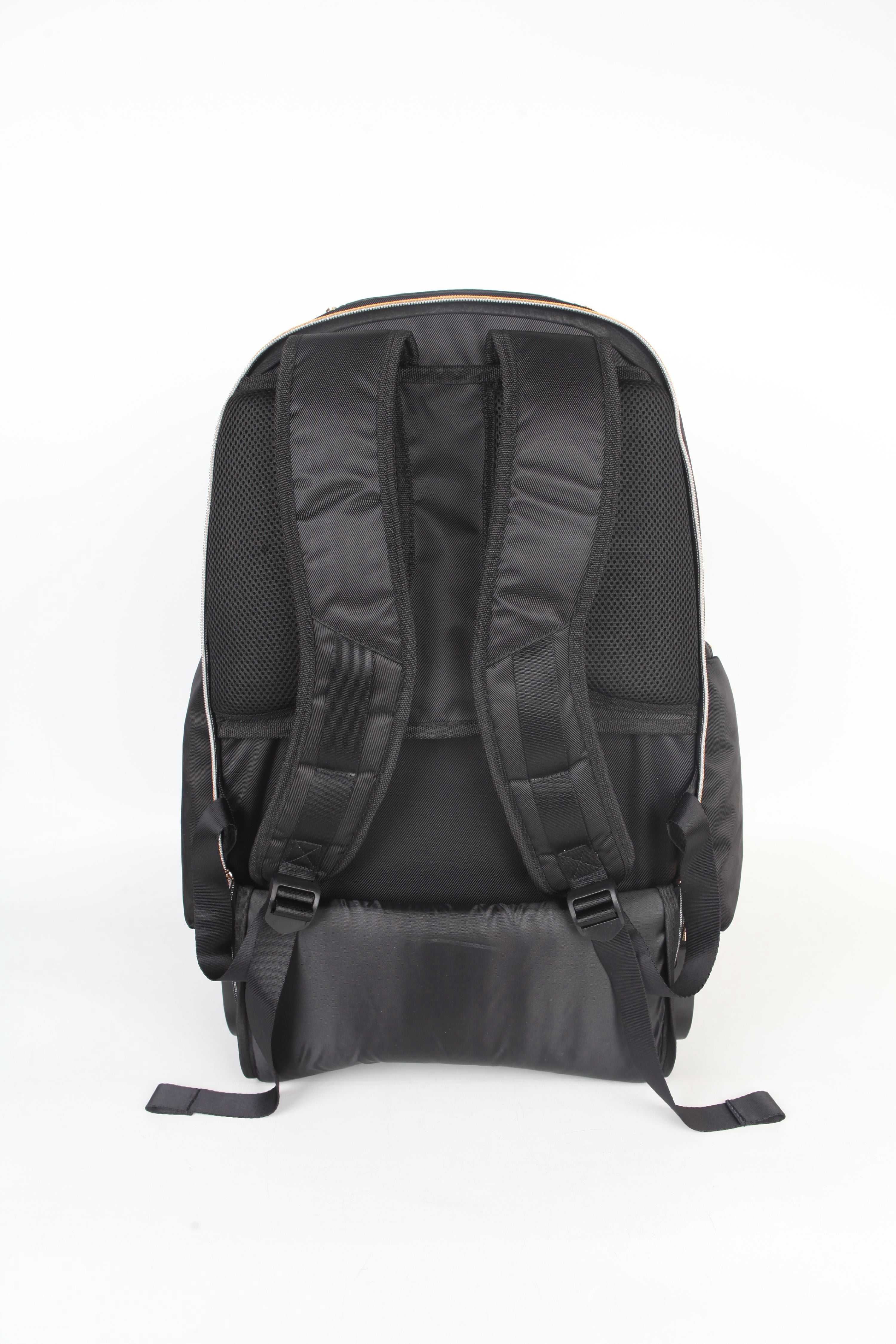 Sandy Lisa Malibu Rolling Backpack, Black/Gold
