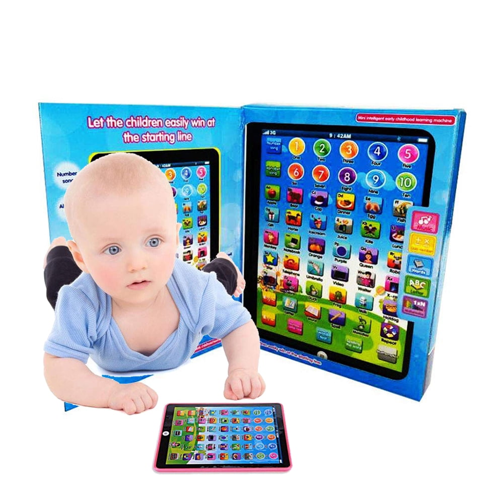 BeesClover pour Enfants Mini Faux iPad Jouet Intelligent Early Educational Learning Jouer Tablette Jouets de No/ël Cadeau danniversaire pour Filles gar/çons b/éb/é dapprentissage