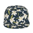 thumbnail image 2 of Fotbe Lilies Flowers Flat Bill Visor Cap Classic Snapback Hat Polyester Foam Trucker Hat Trucker Cap Adjustable Baseball Cap, 2 of 9