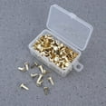 thumbnail image 2 of LEEYNEER 200 Pcs Attaches en Métal Doré pour Papier Attaches Rondes pour Bureau Enfant, 2 of 6