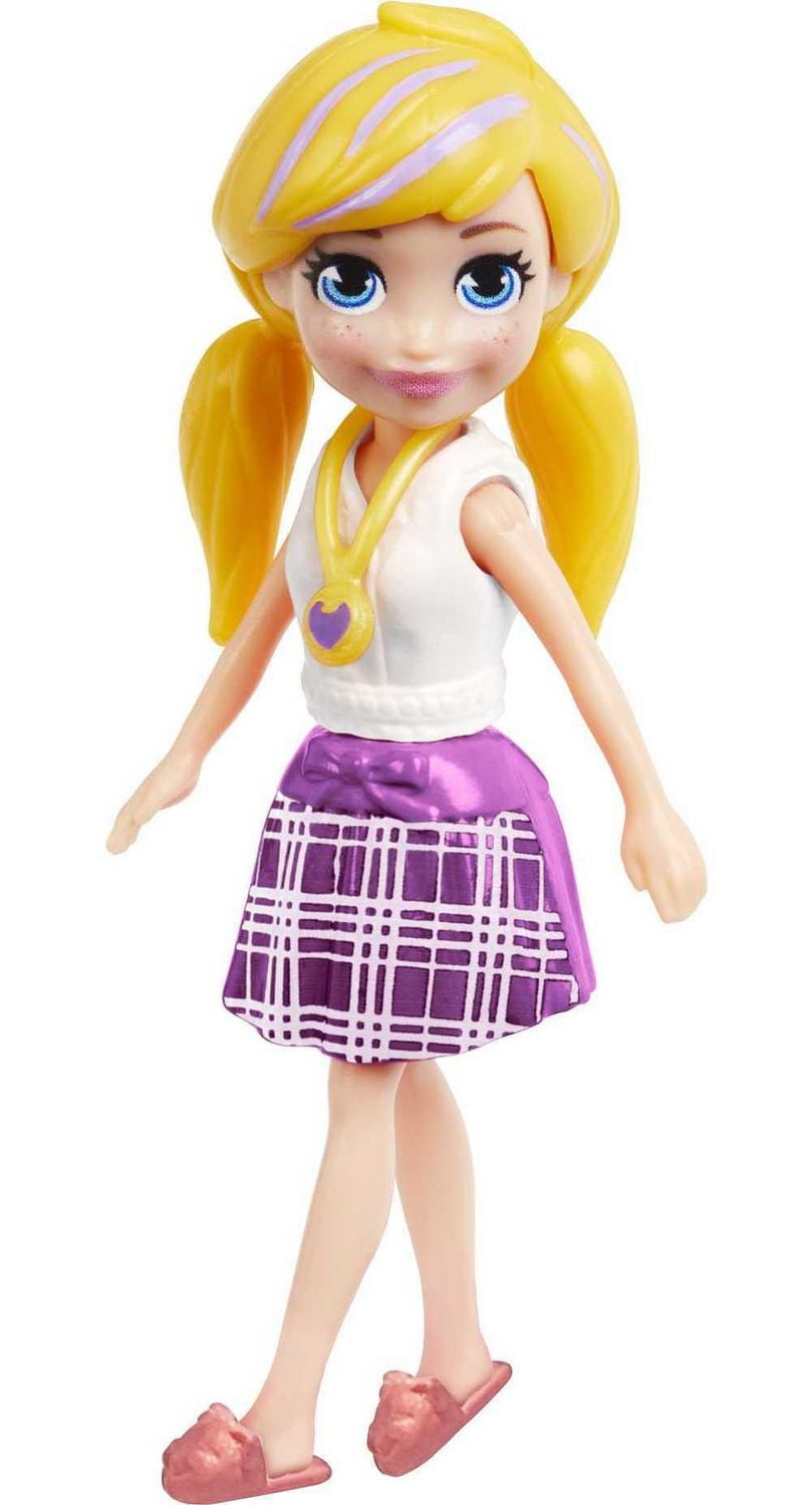 Polly Pocket Style Spinner Fashion Closet Playset with Polly Doll and Puppy Theme, Fashion Tube Collection