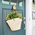 thumbnail image 4 of 6 Bundles Artificial Flowers Outdoor Fake Flowers, UV Resistant Faux Plastic Greenery Shrubs Plants for Hanging Garden Porch Window Box Decor Yellow, 4 of 9