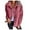 Pink, variant on Autumn Winter Women's Teddy Jacket Fashion Lapel Collar Cozy Warm Outerwear Coat