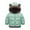Green, variant on Kiijoy Boys Winter Coat Warm Bear Ears Hooded Jacket Outerwear, Sizes 18-24M
