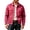(New11)Hot Pink, variant on Thousandth Men's Casual Trucker Jacket Lapel Collar Button Down Outerwear Classic Utility Coat with Pockets Spring Fall Winter Clothes