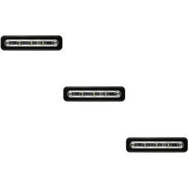 WORGEOUS 3pcs Wireless Motion Sensor Cabinet Stairs Light Lamp Under Cabinet Wardrobe Showcase LED Lights Closet Lights Stick-on Anywhere Battery Operated 5 LED Night Light Bar (Black)