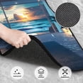 thumbnail image 3 of Naloa Ocean View Bedroom Car Foot Mat Set of 4 Pieces - Universal Floor Liner Neoprene Full Set Floor Mats for Cars Trucks SUV, 3 of 7