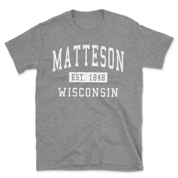 Matteson Wisconsin Classic Established Men's Cotton T-Shirt