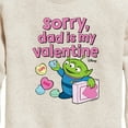 thumbnail image 3 of Toy Story - Sorry Dad My Valentine - Toddler And Youth Crewneck Fleece Sweatshirt, 3 of 5