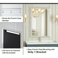 thumbnail image 5 of 48x36 Inch Bathroom Mirrors for Wall, Silver Bathroom Vanity Mirror with Beveled Aluminum Alloy Frame, Right Angle Stereoscopic Mirror for Farmhouse Decor (Horizontal/Vertical), 5 of 7