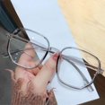 thumbnail image 1 of Lunettes de Protection pour Femmes, Monture Carrée, Ultra Légères, Couleur Bonbon, Transparentes, Gris Transparent, 1 of 6