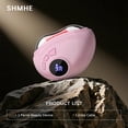 thumbnail image 6 of Professional LED Red Light Gua Sha Massager, 9-Level Adjustable Face and Neck Sculptor for Skin Firming, Jawline Contouring & Serum Absorption, Portable Metal Facial Skincare Tool - Pink, 6 of 7