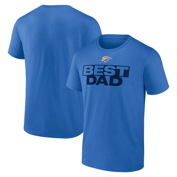 Men's Blue Oklahoma City Thunder Greatest Dad T-Shirt