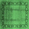 thumbnail image 1 of Ahgly Company Indoor Square Oriental Emerald Green Industrial Area Rugs, 5' Square, 1 of 4