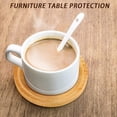 thumbnail image 6 of 20 Pcs Round Bamboo Coasters for Planters Small Plant Saucer 3.74 Inch Bamboo Planter Drink Saucer Trays DIY Resin Coasters Gifts Tabletop Planters Protection Decoration, 6 of 6