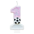 thumbnail image 2 of Happy Birthday Candles for Cake Decorating Supplies Unscented Number Candles Cake Topper Decorations Theme Party pink Number 1, 2 of 7