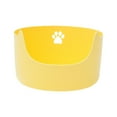 thumbnail image 3 of Cat Litter Box for Small and Large Cats Durable Pet Supplies Non-Stick Open Top Yellow, 3 of 9