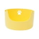 thumbnail image 3 of Bandeja de arena para gatos Yinane grande Amarillo con parte superior abierta y lados altos, 3 of 8