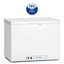 7 Cu ft Propane Chest Freezer, LPG/110V 2 Way Freezer Off Grid Lock and Top Door for Outdoor White