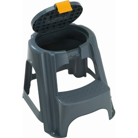 UPC: 7705152052923 | Rimax 2-Step Plastic Step Stool with Top Organizer Compartment  Gray