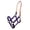 Purple, variant on Showman Triple Ply Nylon Halter w/ Leather Crown (Green)