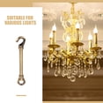 thumbnail image 3 of Houderco 2Ud Varillas De Suspensión Doradas Para Lámparas Con Soporte Resistente Y Uso En Casa, 3 of 8