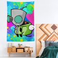 thumbnail image 4 of Invader Zim Gir Tapestry Luxury Wall Hanging Tapestries Decoration For Living Room Bedroom Dormitory Mural Blanket Wall Art Tapestry, 4 of 8