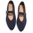 thumbnail image 2 of Pennysue Women Flats Pointy Toe Mary Jane Ballet Shoes Casual Comfortable Walking Shoes Navy 9, 2 of 7