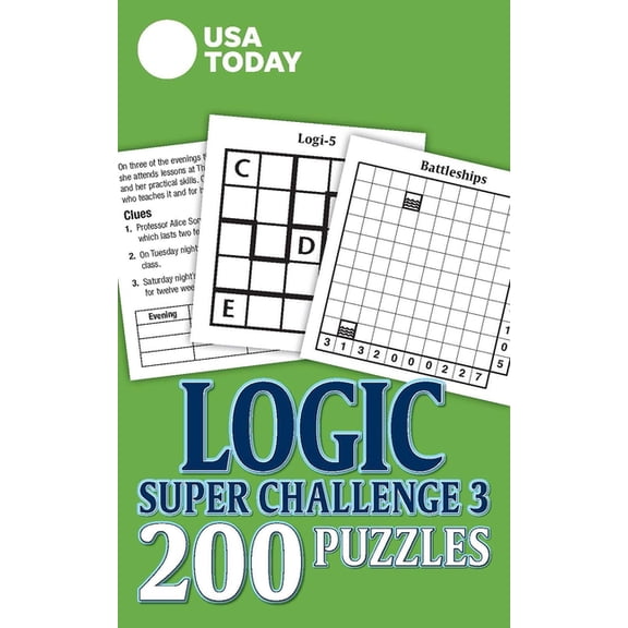 USA Today Puzzles USA Today Logic Super Challenge 3: 200 Puzzles, (Paperback)