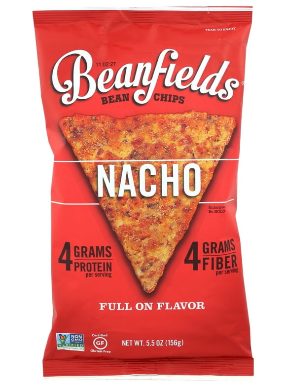 Beanfields Bean & Rice Chips Nacho, 5.5 oz