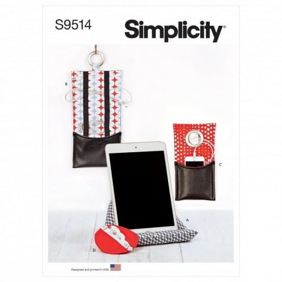 Simplicity Sewing Pattern 9514 Bags, Accessories OS (One Size Only)
