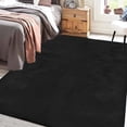 thumbnail image 5 of Goolela Fluffy Rug Black Faux Rabbit Fur Rug 3x5 for Bedroom Fuzzy Washable Rug for Nursery Room Furry Sheepskin Rug Rectangle, 5 of 9