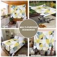 thumbnail image 6 of Yellow Geometric Tapestry for Bedroom Wall Hanging Tapestry, Middle Century Modern Abstract Art Ceiling Backdrop Tapestries Poster Blanket Wall Decor for Teens Room Living Room Dorm 55" x 73", 6 of 8