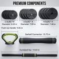 thumbnail image 3 of Set de mancuernas ajustables Chic Muse 44 lb 4 en 1 para gimnasio en casa, 3 of 9