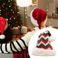 thumbnail image 4 of Gorro navideño de punto, divertido gorro navideño para decoración festiva de Año Nuevo. Rayas verdes, 4 of 9