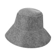 thumbnail image 2 of Gorro de fieltro para Sauna, gorro de protección para el cabello, accesorios de diámetro de 15,5 cm, forma bonita, multifuncional, portátil tanto para Gris, 2 of 8
