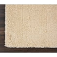 thumbnail image 4 of Malibu Shag Solid Cream Area Rug, 4 of 7