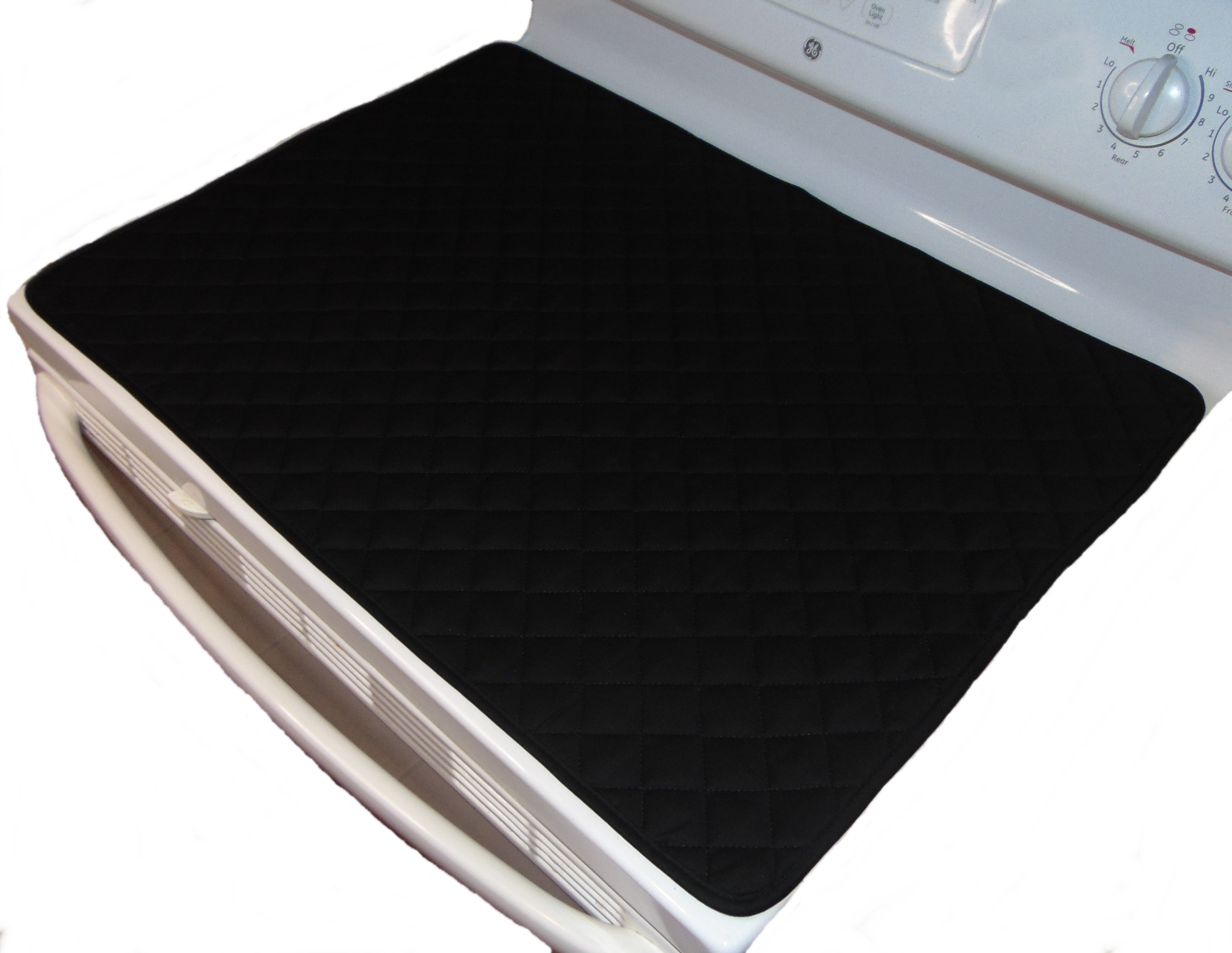 Quilted Material 100% Cotton Glass Cooktop ANGECA Stove Top Cover and Protector for Glass Burgundy Protects Electric Stove Ceramic Stove Washer Dryer Top 
