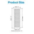 thumbnail image 2 of Cubierta de ventilación de acero inoxidable 304 de 4 x 12 pulgadas de Uxcell, rejilla de aire, parrilla con louver HVAC, tono plateado, 2 of 7