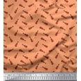 thumbnail image 1 of Soimoi Georgette Viscose Fabric Guitar Musical Instrument Print Fabric by The Yard 42 Inch Wide, 1 of 3