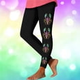 thumbnail image 2 of Babcutegg Carnival Yoga Pants for Women Athletic Wear Quick Dry Gym Pants Full Length Graphic Pattern Sport Clothes for Women Black Size L, 2 of 5
