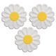 thumbnail image 1 of 3 piezas de almohadilla aislante de flores de margarita, manteles individuales de silicona simples y lindos, posavasos, tapetes antiescaldaduras., 1 of 5