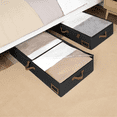 thumbnail image 5 of Underbed Storage Organizers,2-Pack Fabric Bins with Reinforced Handles&Label Pockets for Clothes,Blankets,and Seasonal Items, 5 of 8
