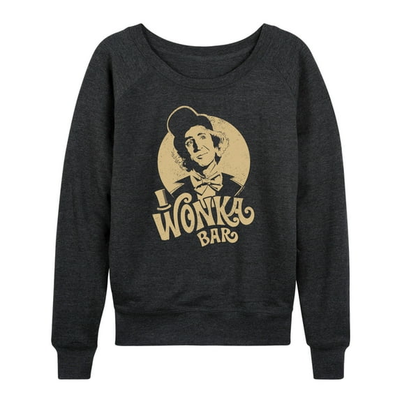 Willy Wonka & The Chocolate Factory - Wonka Bar - Women's Lightweight French Terry Long Sleeve Shirt