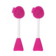 thumbnail image 1 of Unique Bargains 2 Pcs Soft Facial Mask Brush Double-headed Rose Red, 1 of 5