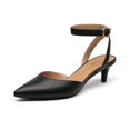 thumbnail image 1 of Zapatos DREAM PAIRS Luna Negros con Tacón Bajo de Gatito Talla 9, 1 of 7
